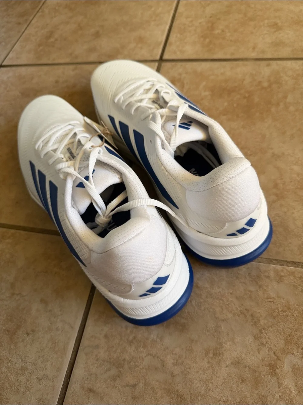 Adidas Men’s Supernova Ease Running Shoes - White/Blue Size 14.5
